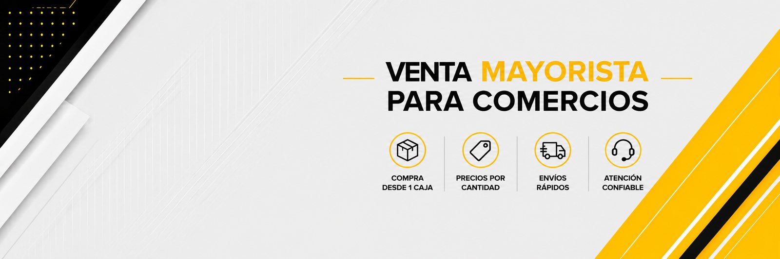 Venta mayorista para comercios: compra desde 1 caja, precios por cantidad, envíos rápidos, atención confiable.